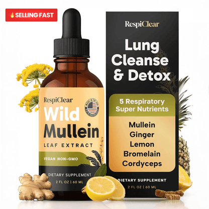 New Maximum Potency Mullein Drops For Smokers | RespiClear